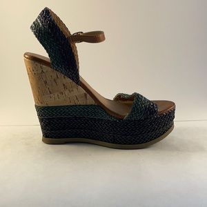 Women’s Green and Blue Wedges